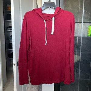 Zyia Cranberry Lounge Boyfriend Hoodie - size XS
